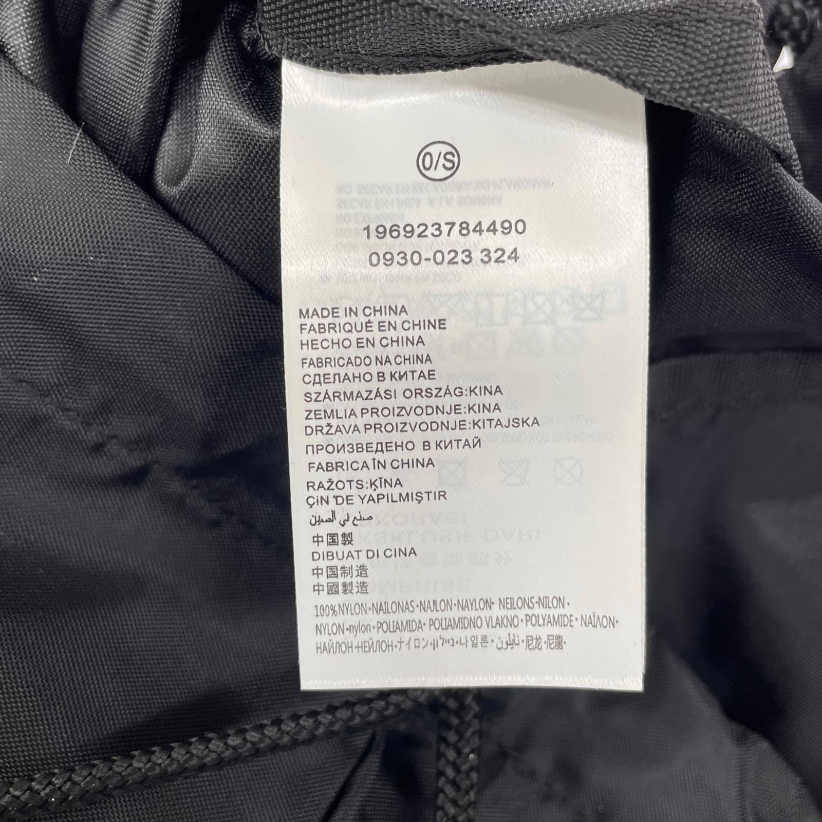 リュック・デイパック Supreme×Jordan Drawstring Bag MA0930-023 黒 ブラック