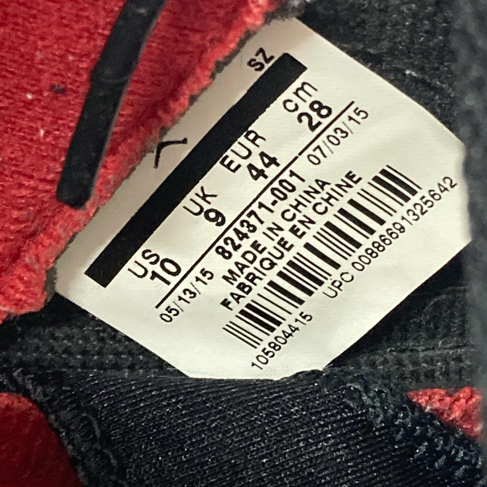 スニーカー NIKE×supreme Air jordan 5 retro 824371-001 黒 (28) 28cm (US10 UK9 1/2 EU46) ブラック
