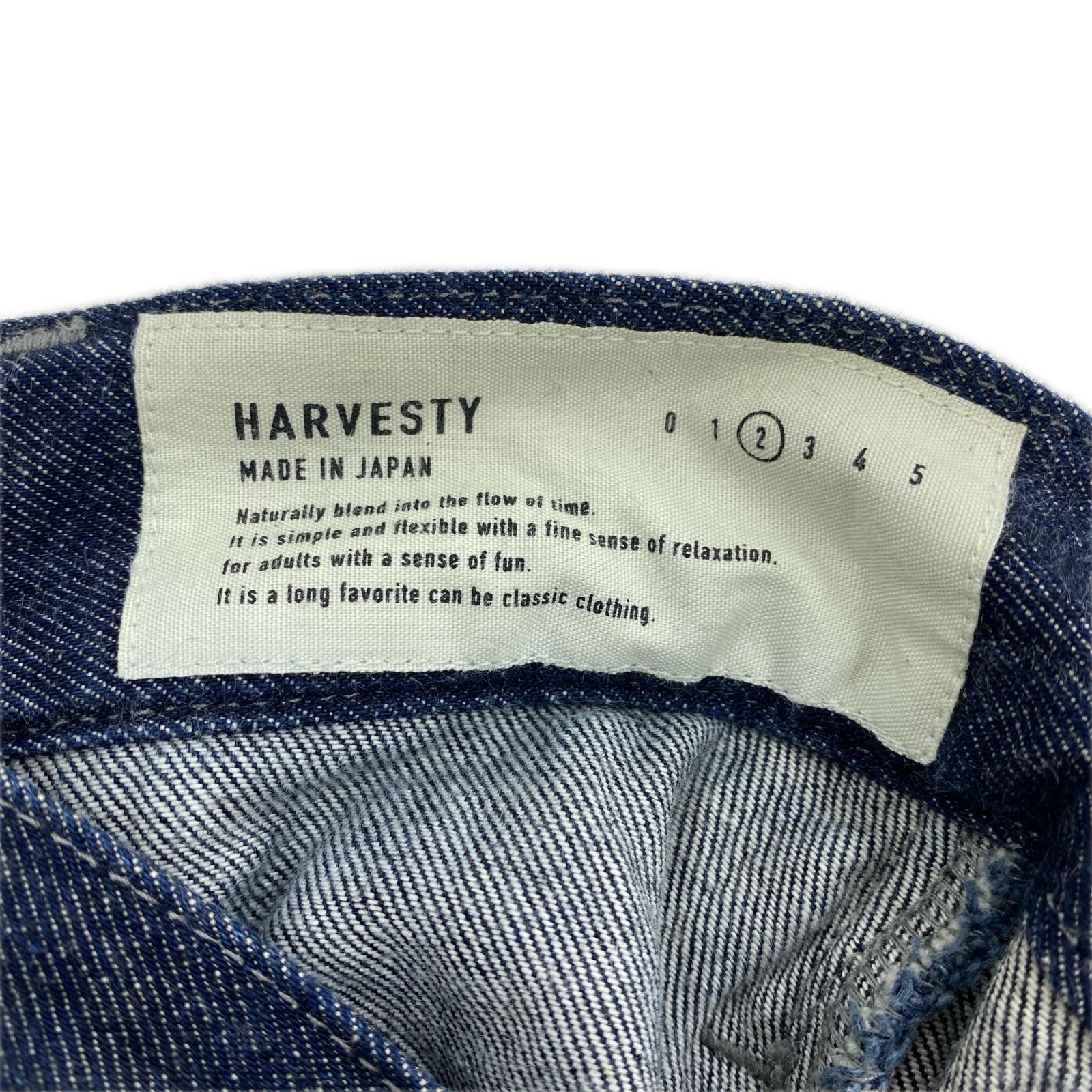 デニムパンツ HARVESTY デニムカルメンキュロット 青 A21803-3 2 ブルー