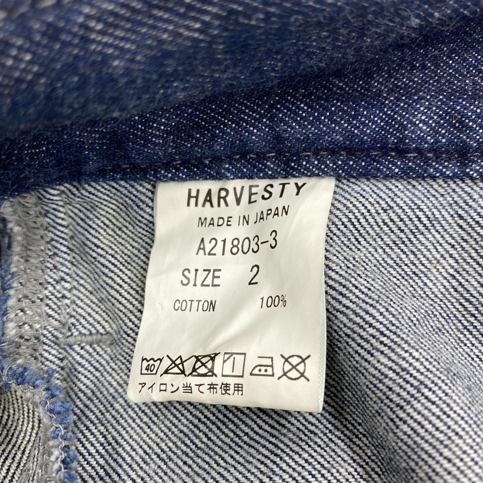デニムパンツ HARVESTY デニムカルメンキュロット 青 A21803-3 2 ブルー