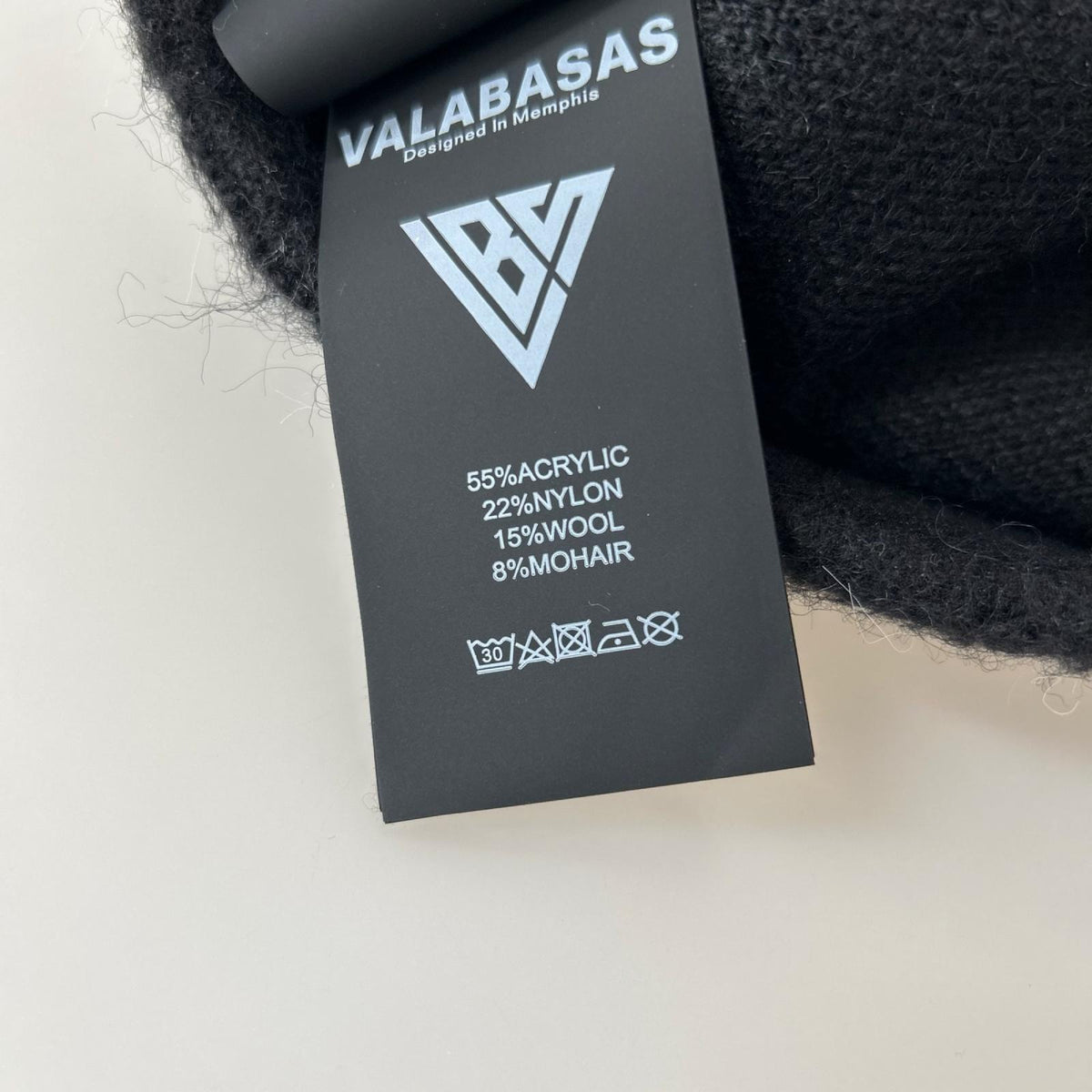 ニットキャップ VALABASAS ニット帽 黒 ブラック