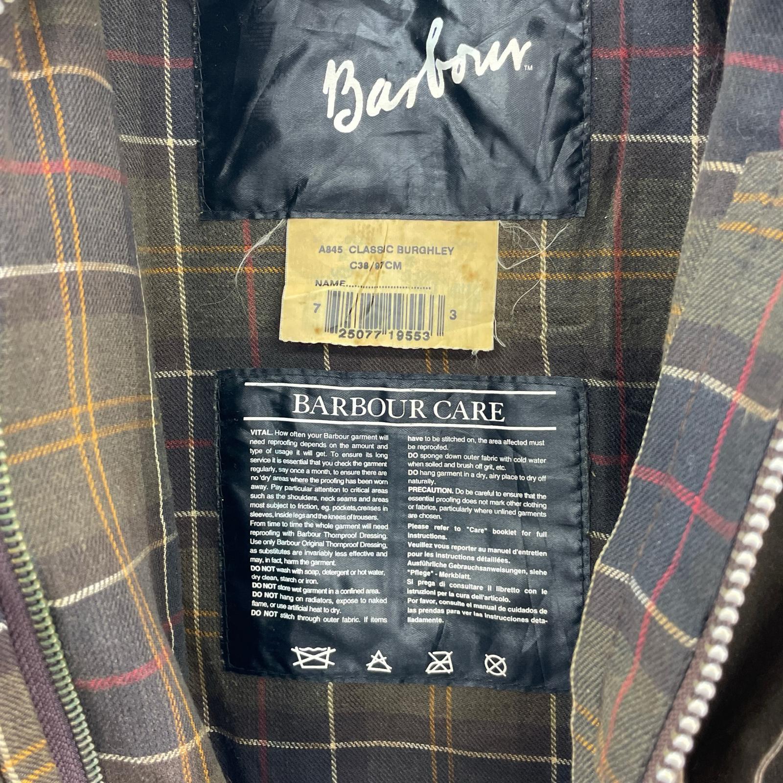 ジャケット CLASSIC BURGHLEY オイルドコート ブラウン ブラウン