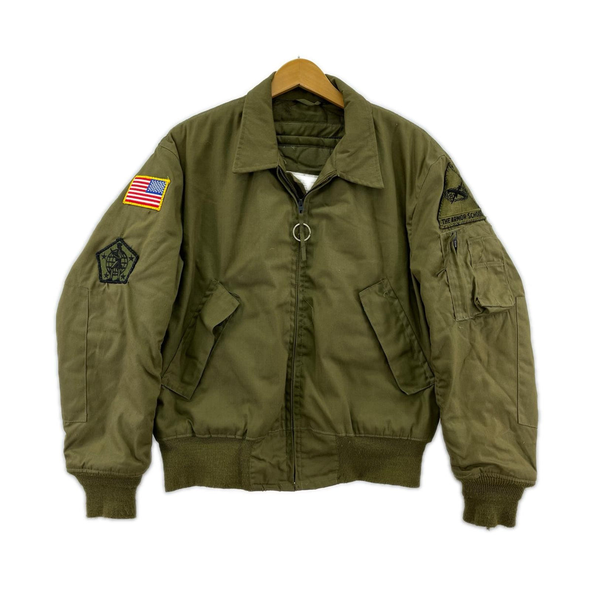 ミリタリージャケット U.S.ARMY 90s CVC ﾀﾝｶｰｽｼﾞｬｹｯﾄ M-R M グリーン