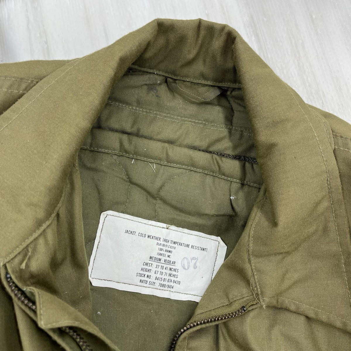 ミリタリージャケット U.S.ARMY 90s CVC ﾀﾝｶｰｽｼﾞｬｹｯﾄ M-R M グリーン