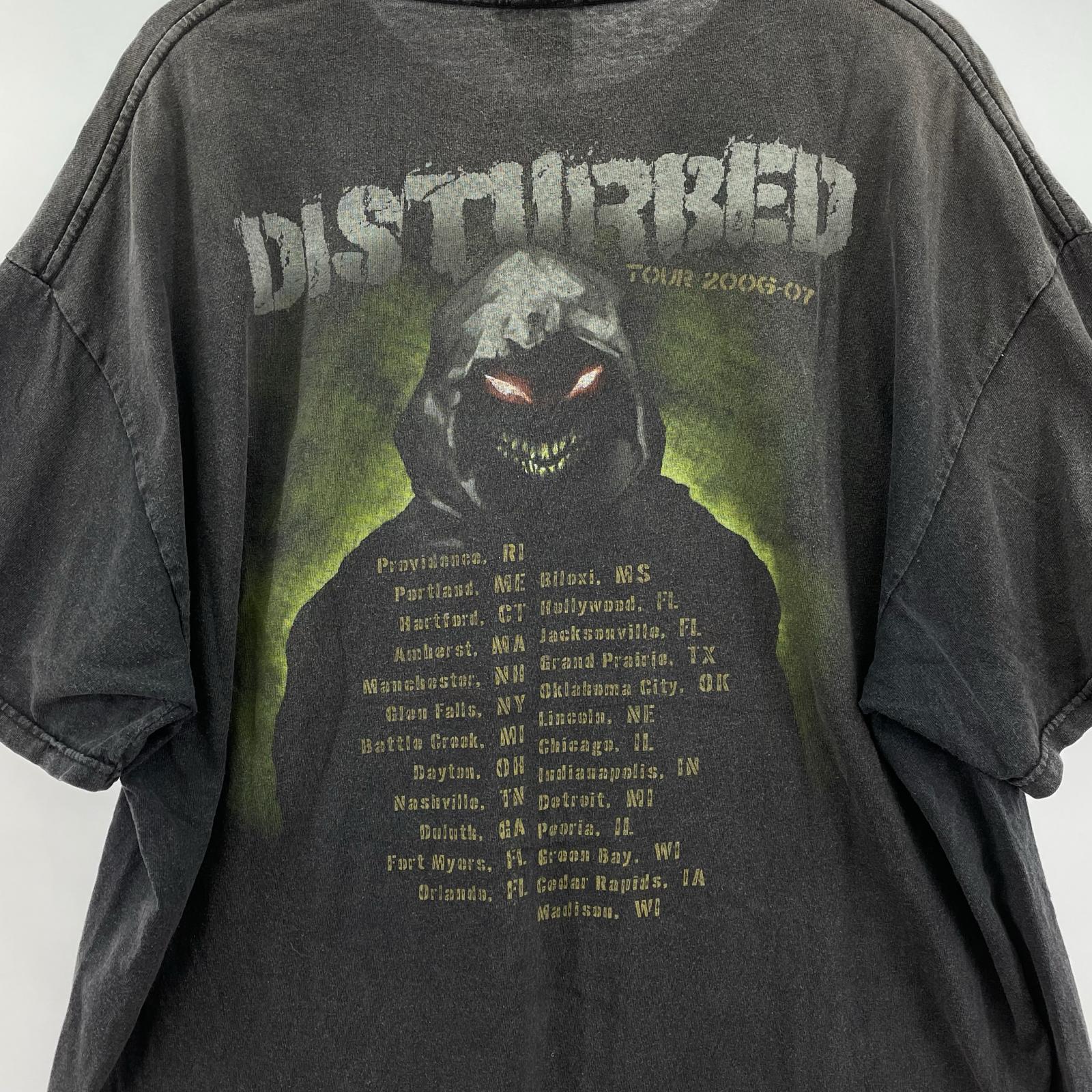 半袖Ｔシャツ 00s DISTURBED ツアープリントTee ブラック ブラック