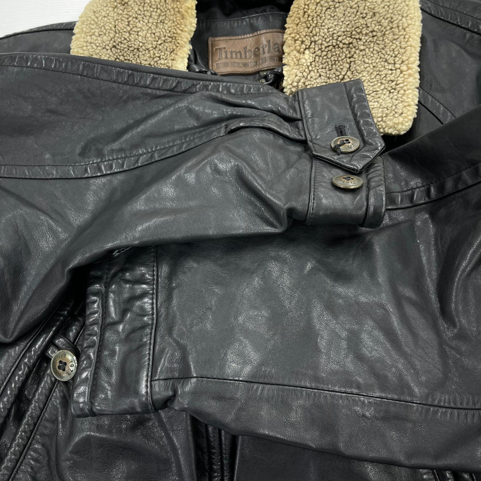 レザージャケット Timberland レザージャケット M ブラック
