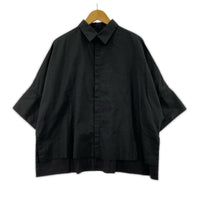 半袖シャツ THIN COTTON TWILL WIDE CUFFS SHIRT Y's 2 ブラック