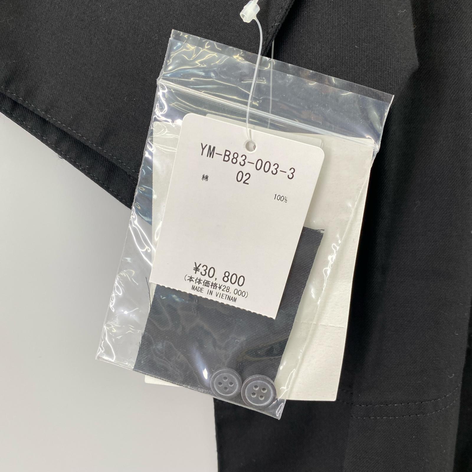 半袖シャツ THIN COTTON TWILL WIDE CUFFS SHIRT Y's 2 ブラック