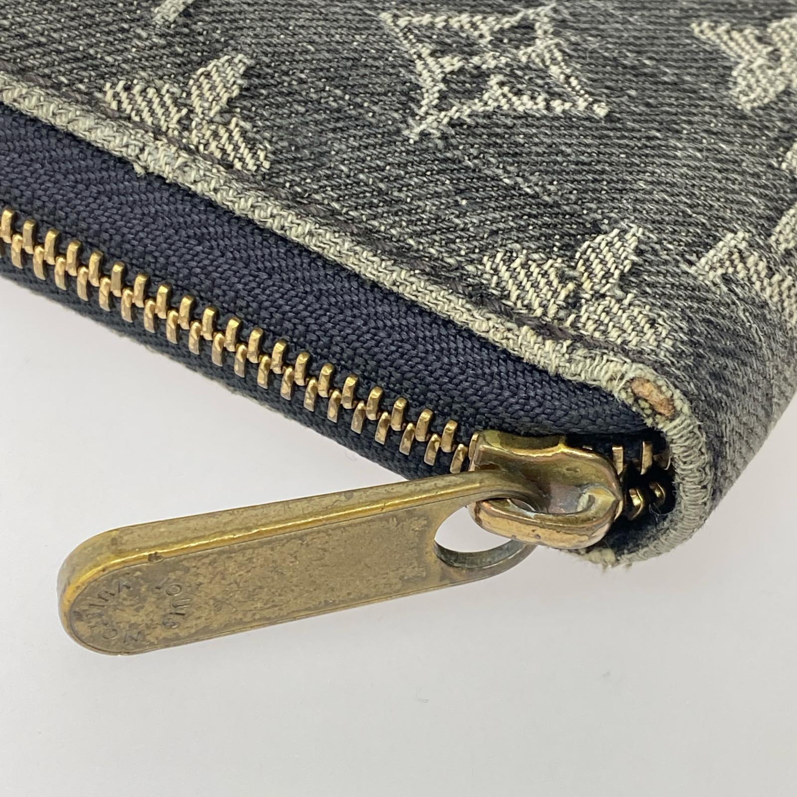 LV/デニムジッピーウォレット