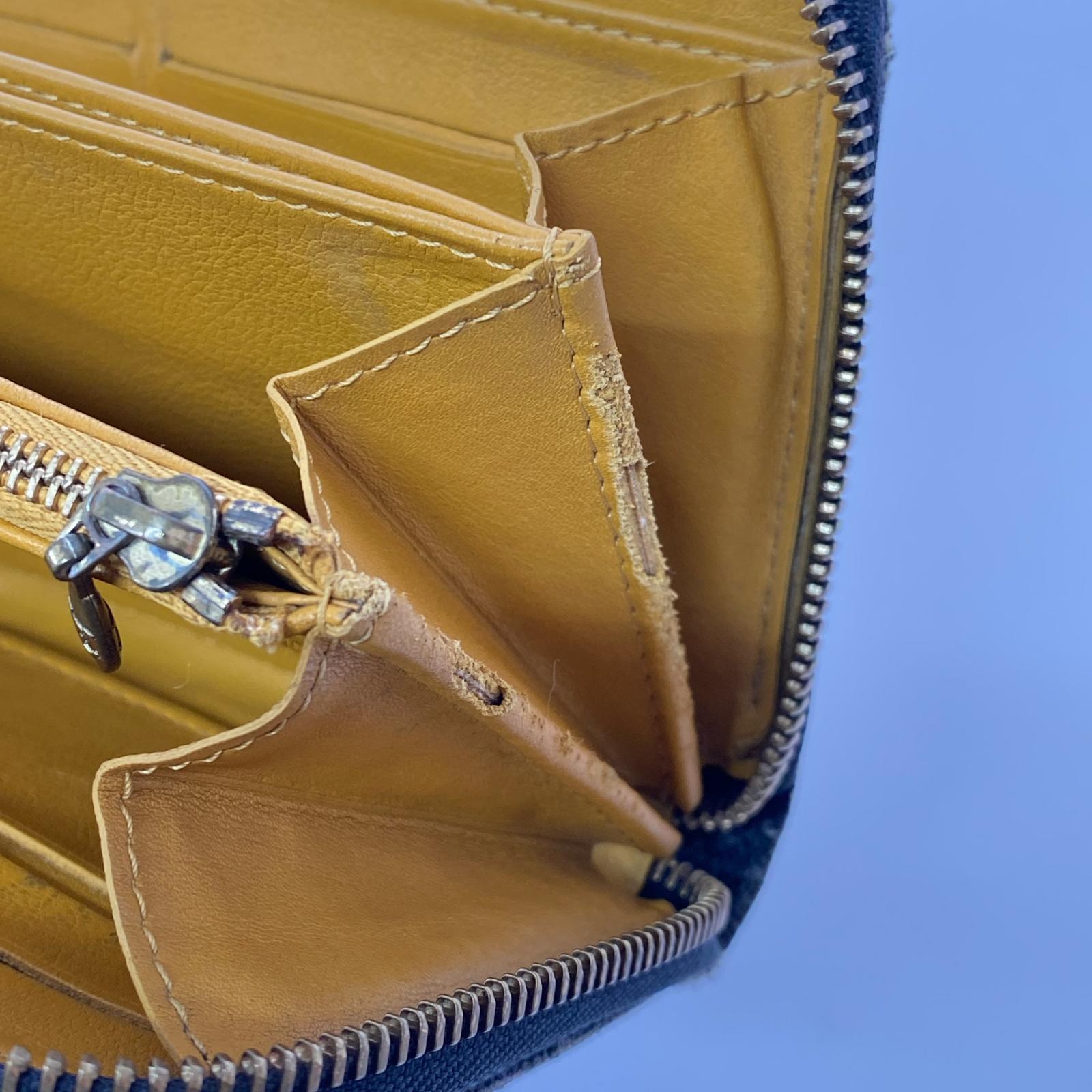 LV/デニムジッピーウォレット
