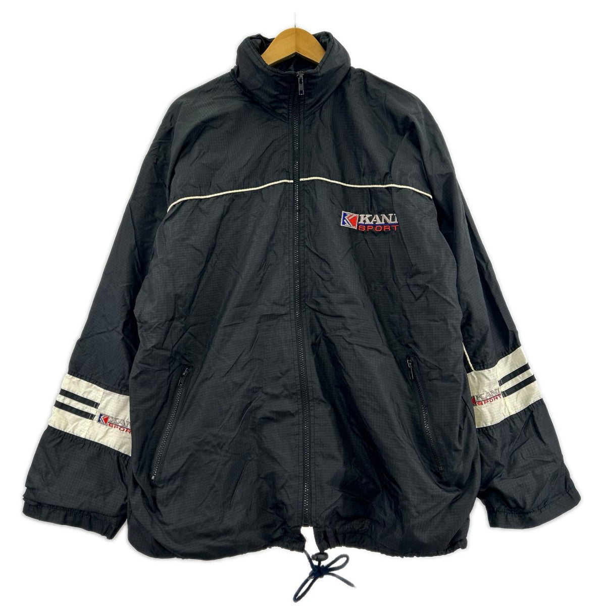 ジャケット 90s Karl Kani Sport ﾅｲﾛﾝｼﾞｬｹｯﾄ ﾌﾞﾗｯｸ ブラック