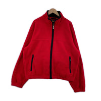 ジャケット レッド　フリース　L L レッド