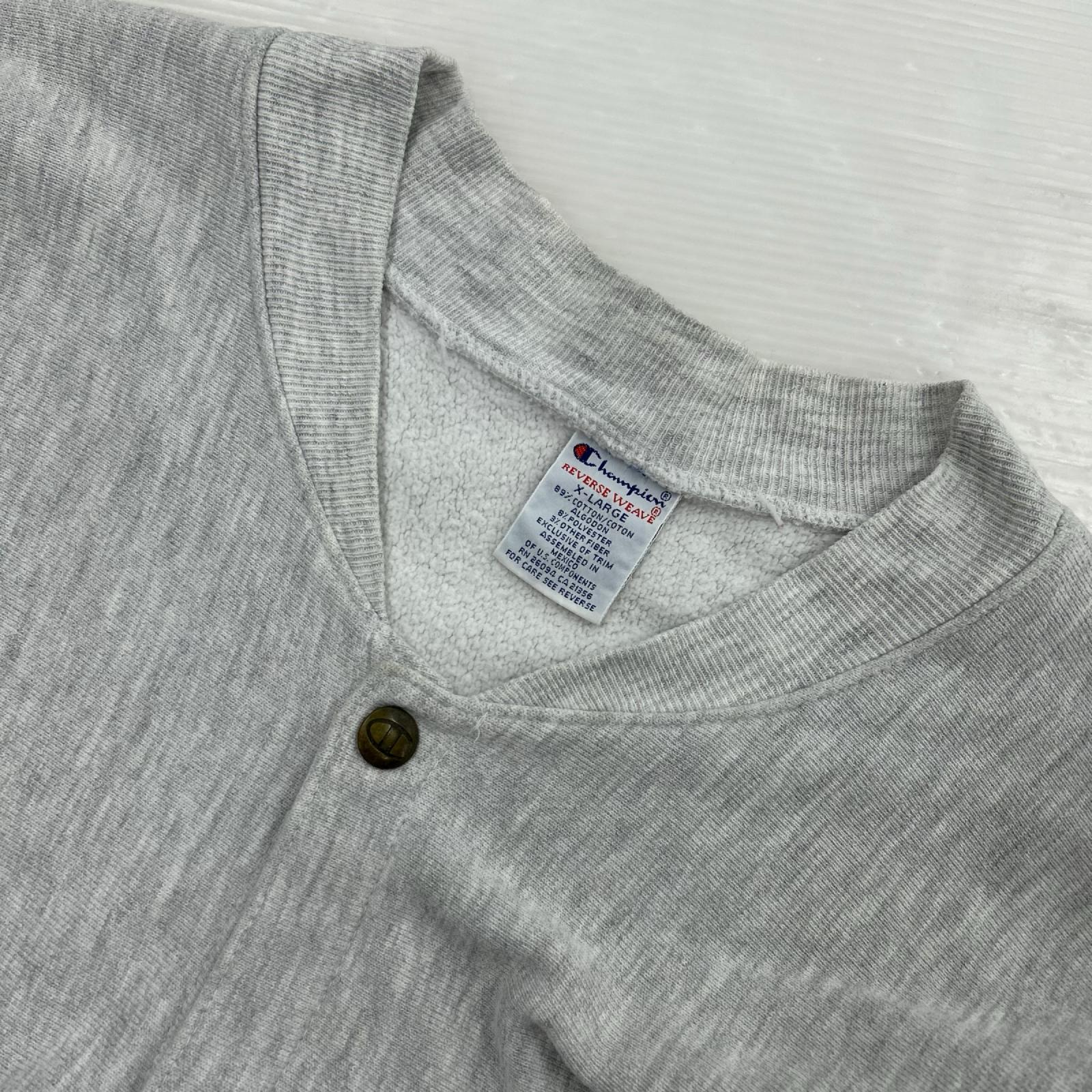 カーディガン 90S CHAMPION ｽｳｪｯﾄｶｰﾃﾞｨｶﾞﾝ ﾒｷｼｺ製 ｸﾞﾚｰ XL グレー