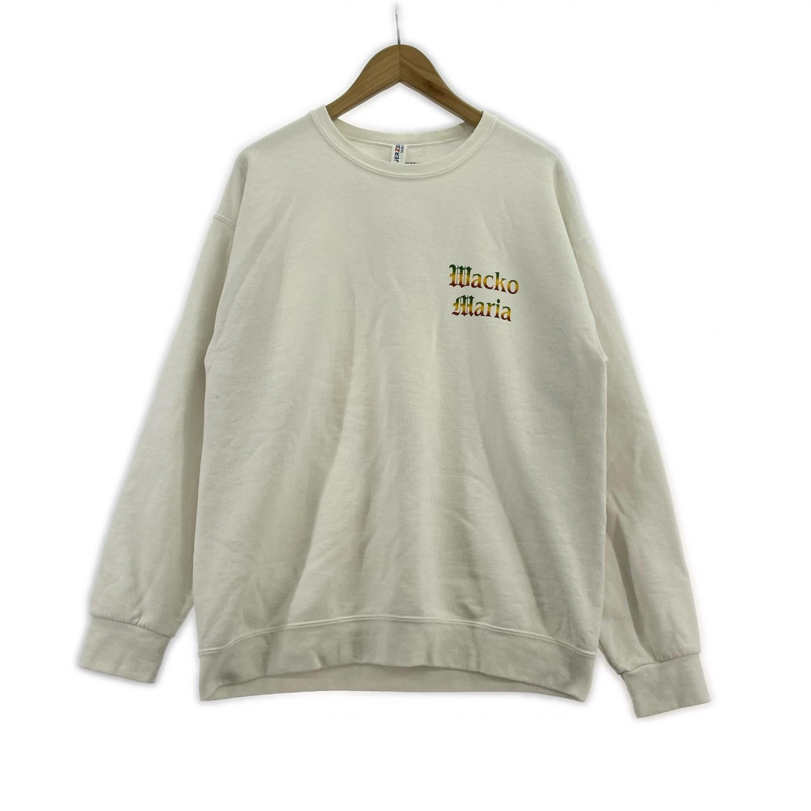 スウェット L 白 JERZEES バックプリント L ホワイト