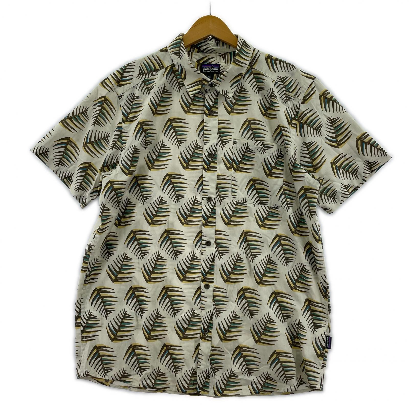 半袖シャツ S/Sリーフ柄シャツ (L) L