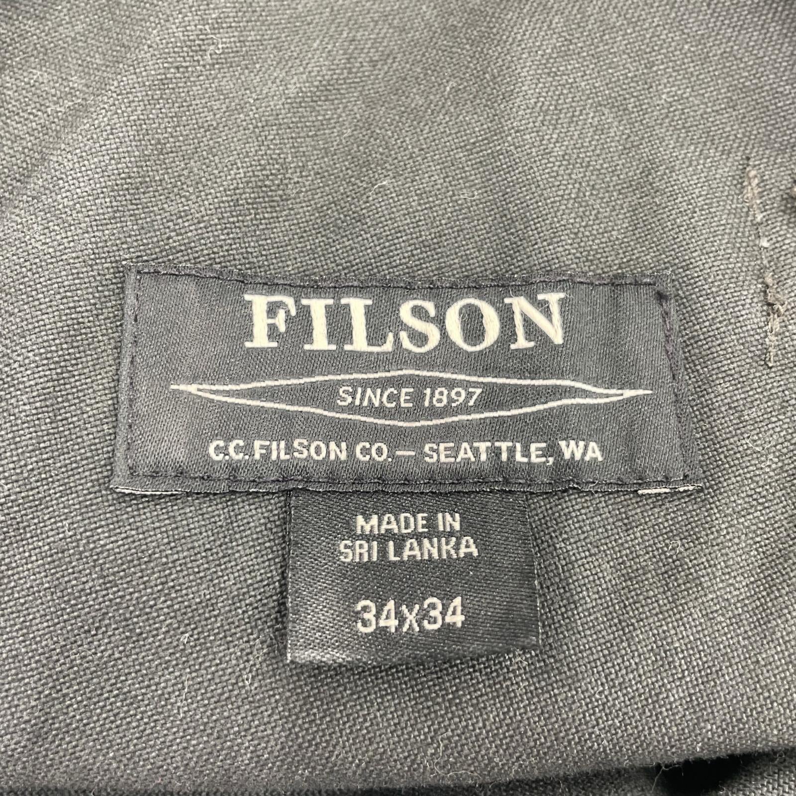 オーバーオール FILSON オーバーオール（34×34）黒 34 ブラック
