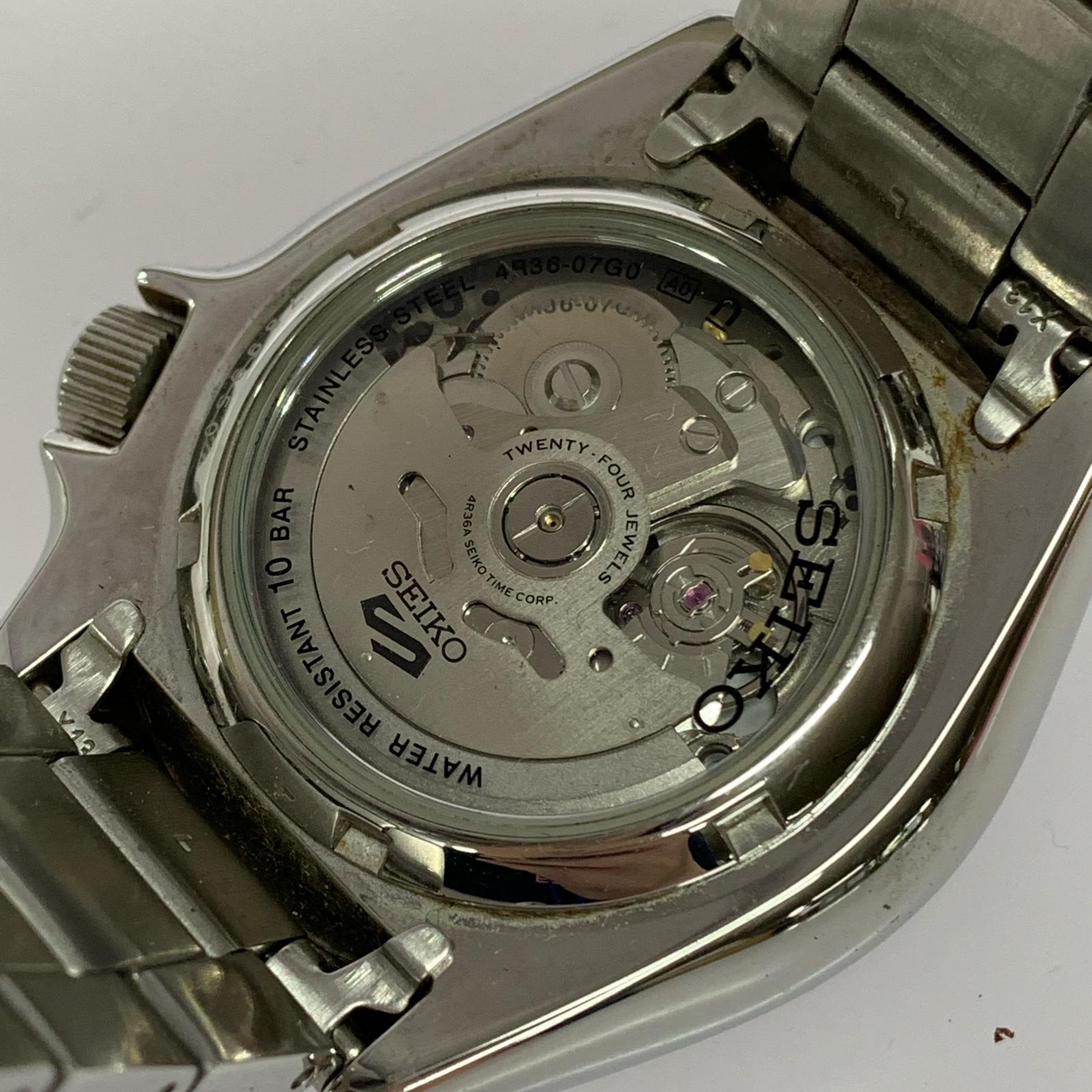 腕時計 SEIKO 5 SPORTS 4R36-07G0 グリーン 自動巻