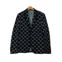 18AW GG Jacquard Jacket 50 ネイビー