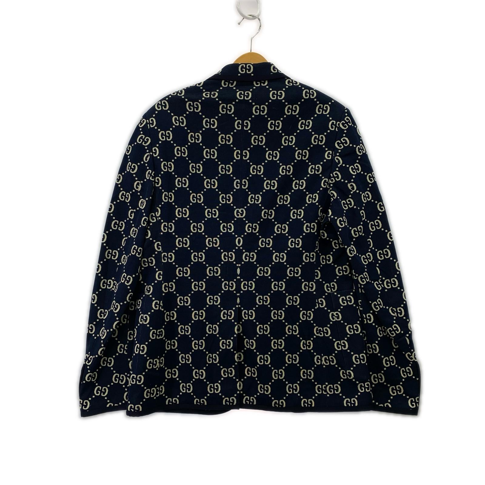 18AW GG Jacquard Jacket 50 ネイビー