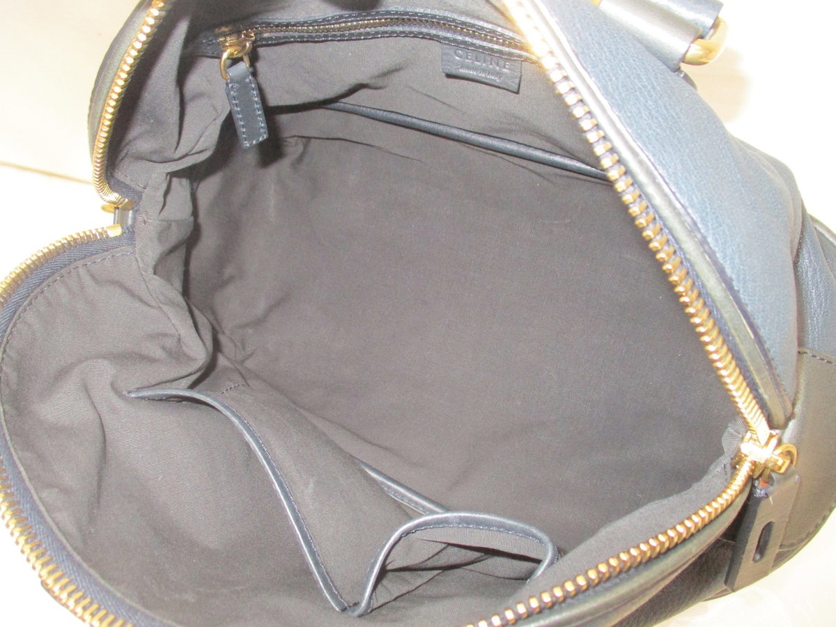 CELINE フィービー スモール ボウリングバッグ　ネイビー