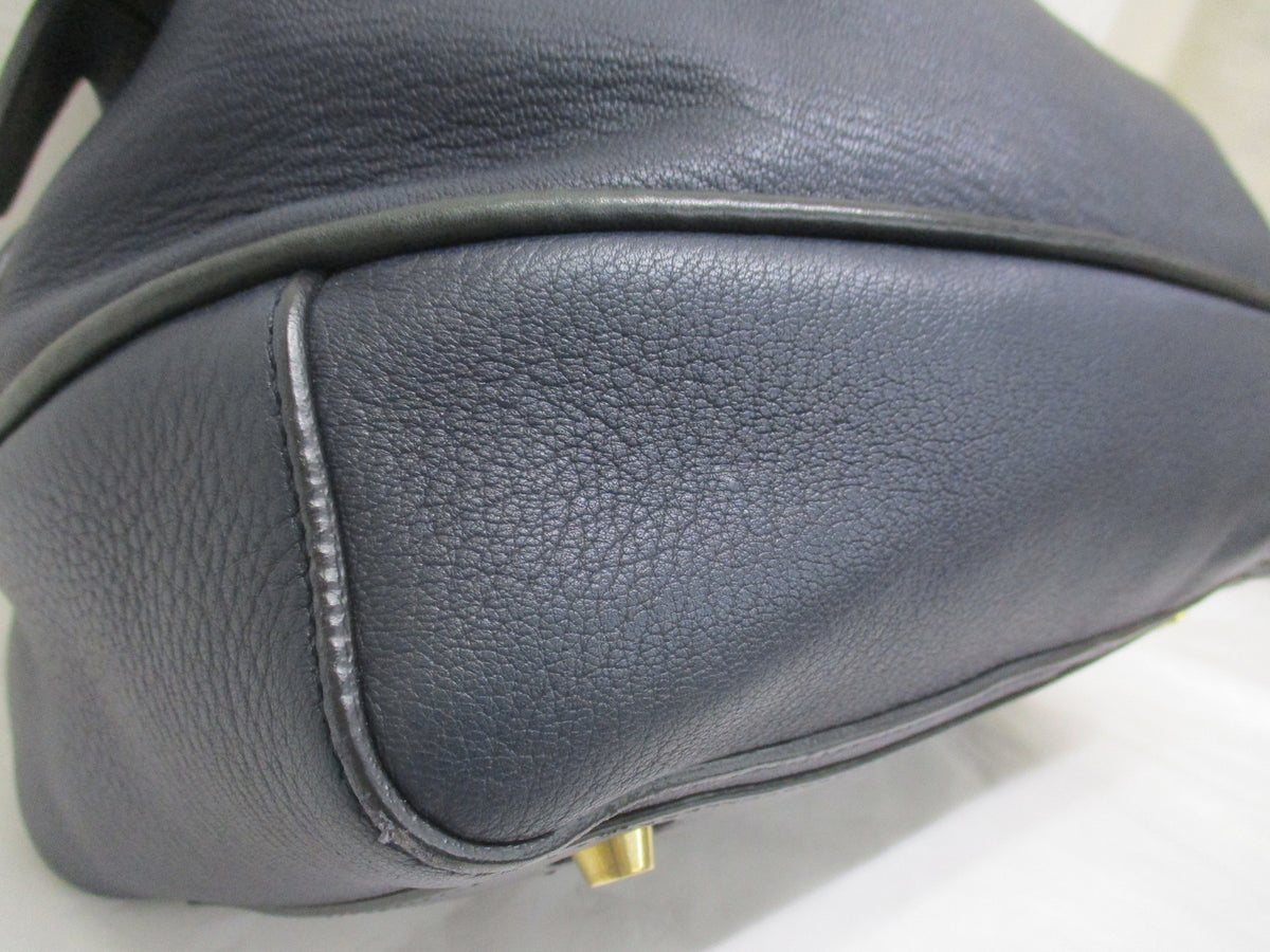 CELINE フィービー スモール ボウリングバッグ　ネイビー
