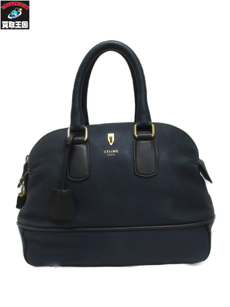 CELINE フィービー スモール ボウリングバッグ　ネイビー