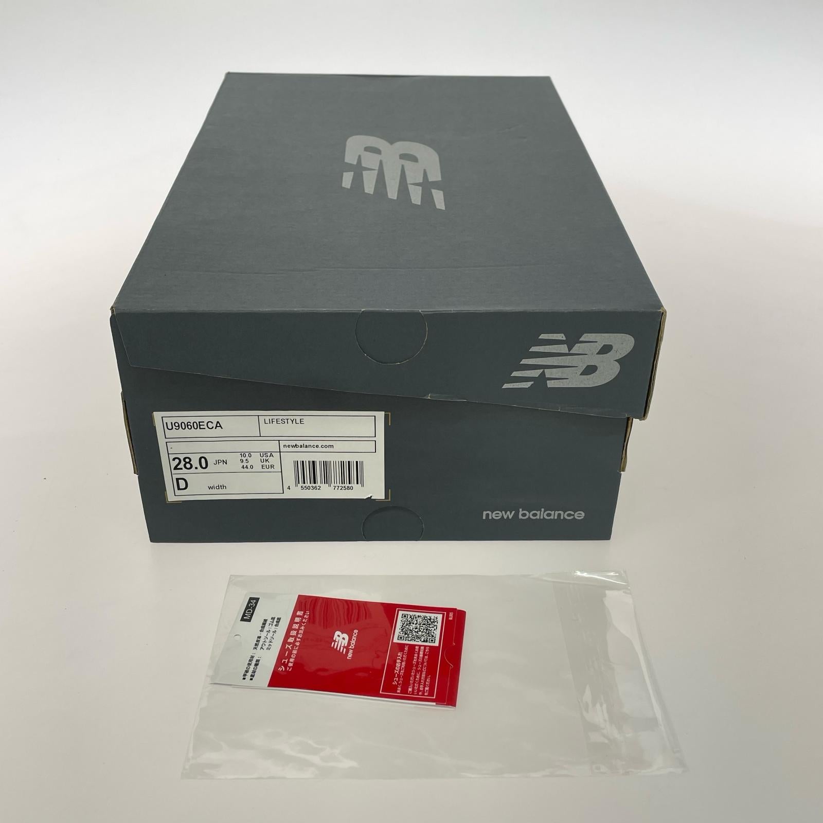 スニーカー U9060ECA 白灰 (28.0) 28cm (US10 UK9 1/2 EU46)