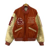 ジャケット 90s 袖ﾚｻﾞｰｳｰﾙｽﾀｼﾞｬﾝ L L