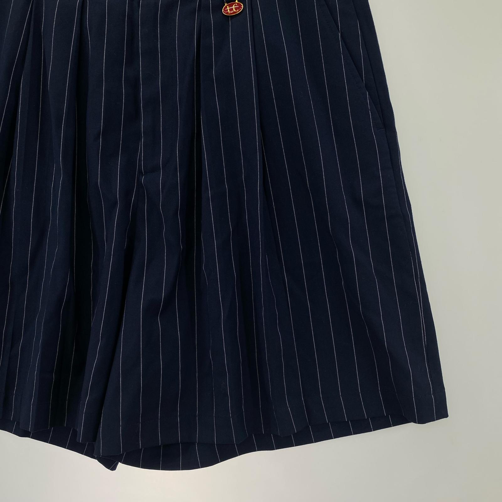 ショートパンツ Late Checkout ピンストライプショーツ M ネイビー M