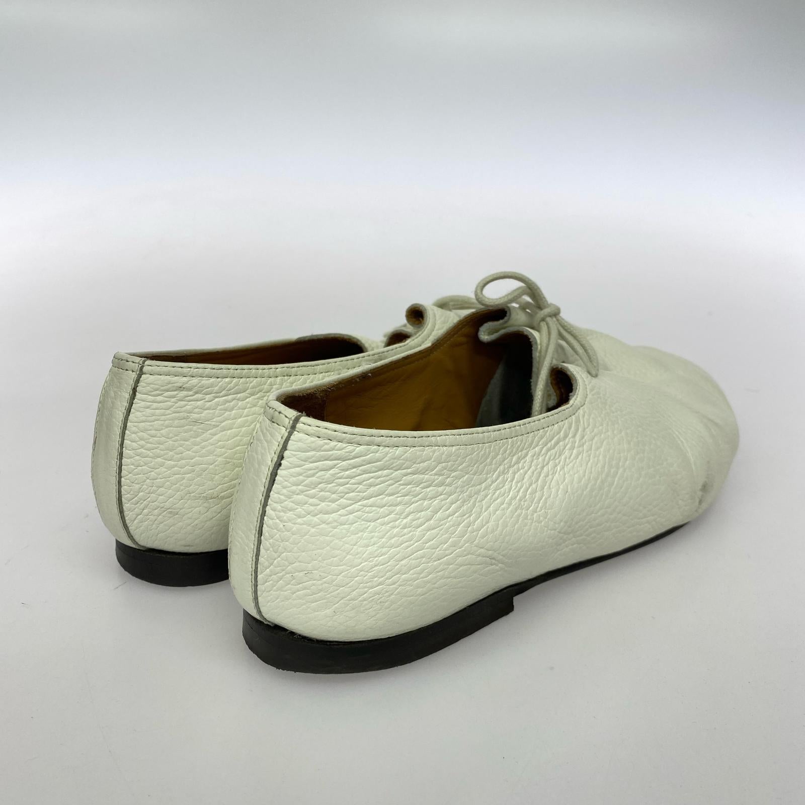 シューズ Jacques Soloviere GRAINED CALF WHITE MATTHIEU マチュー フラットシューズ 43 ホワイト