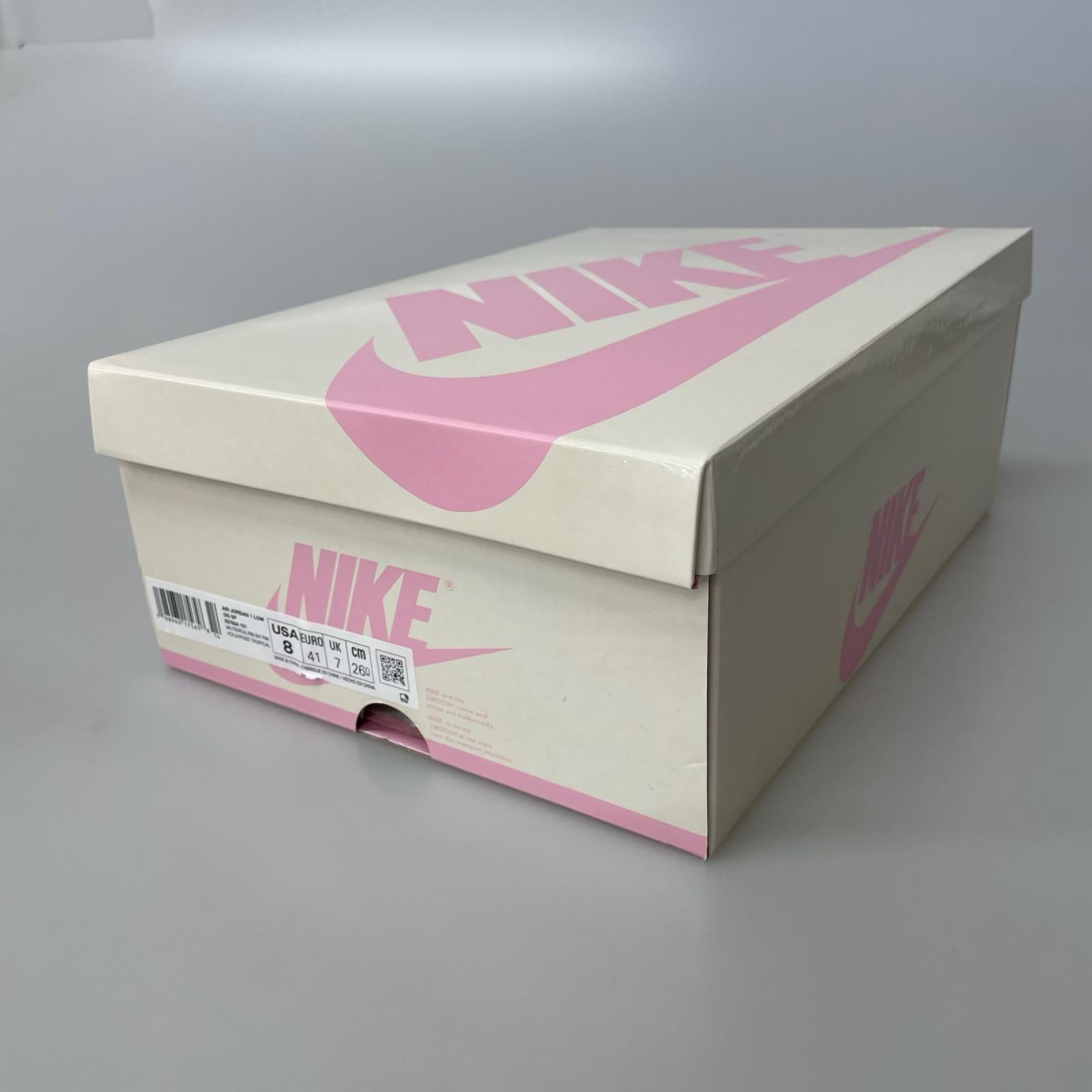 スニーカー AIR JORDAN 1 LOW TRAVIS SCOTT 26.0cm 26cm (US8 UK7 1/2 EU42) ピンク