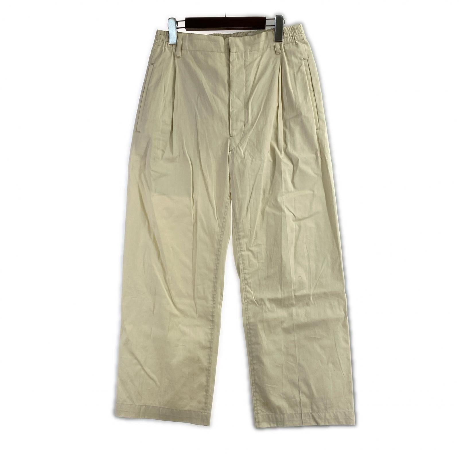 パンツ EASY PLEATED PANTS 44 ベージュ 44 ベージュ