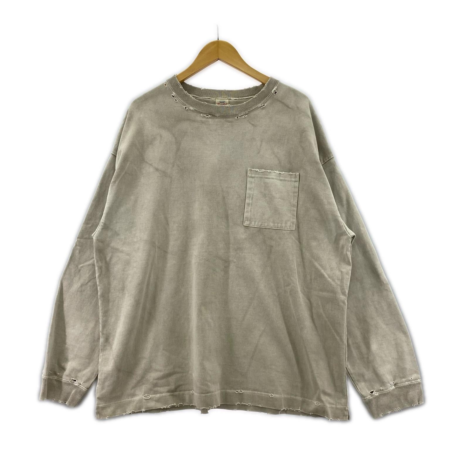スウェット gold　ダメージ加工 M ベージュ