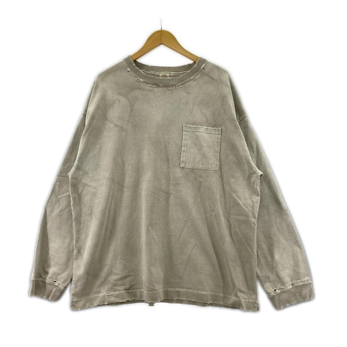 スウェット gold　ダメージ加工 M ベージュ
