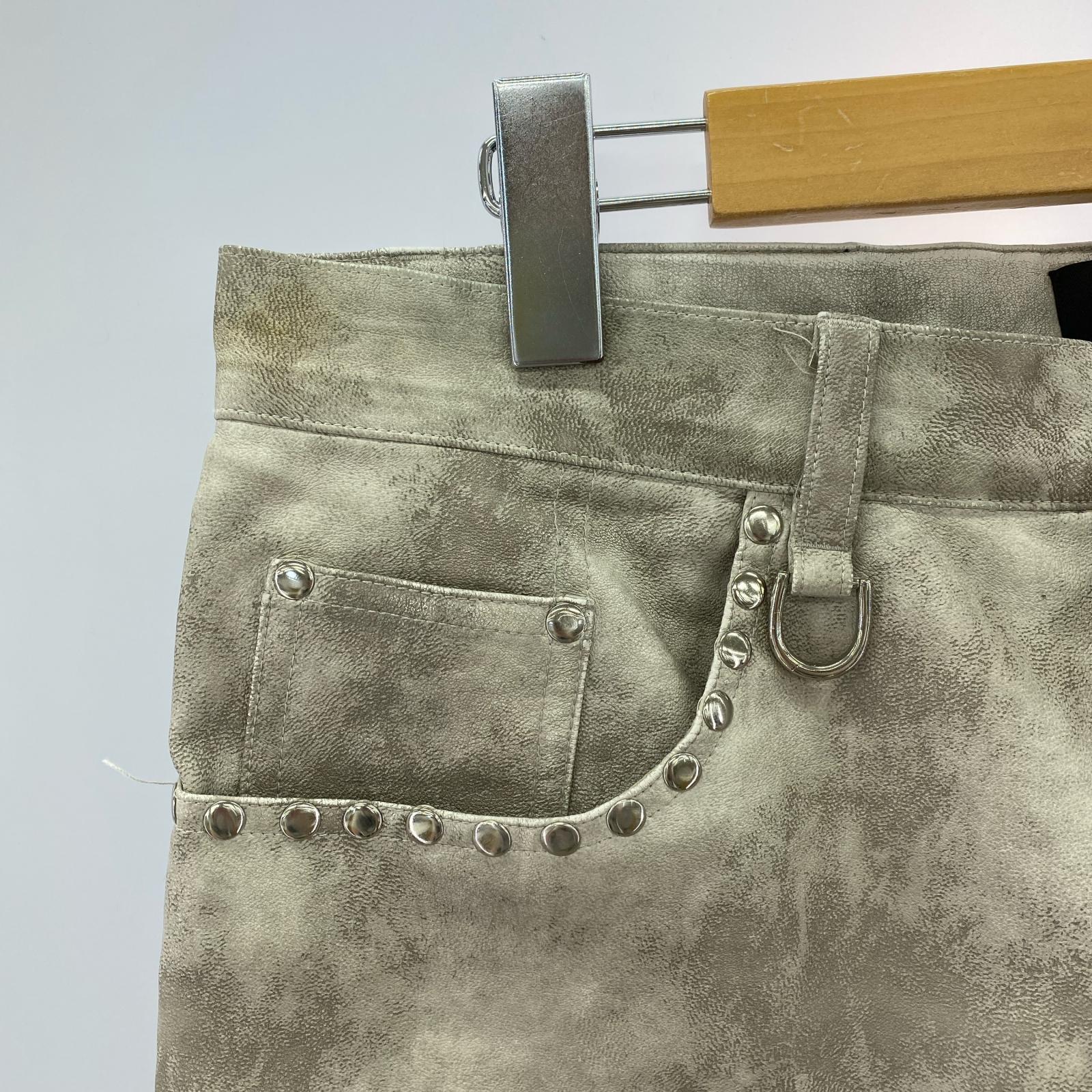 パンツ SHINE STUDS 5 POCKET PANTS グレー（W33）