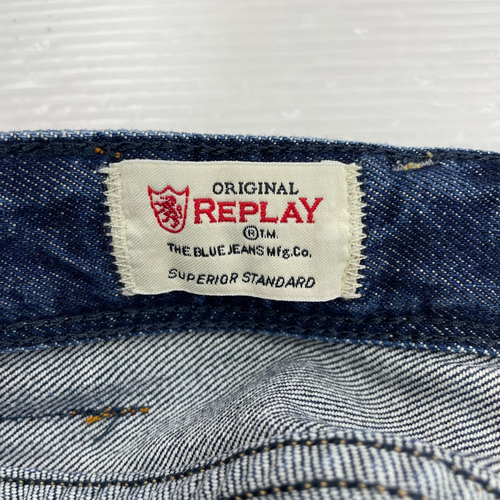デニムパンツ REPLAY デニム・ジーンズ 34 ネイビー