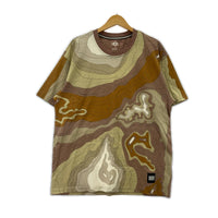 半袖Ｔシャツ マーブル柄 茶(L) L マルチカラー