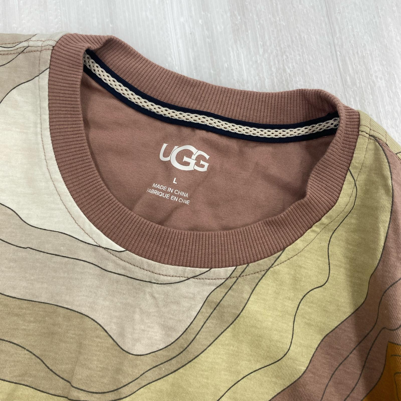 半袖Ｔシャツ マーブル柄 茶(L) L マルチカラー