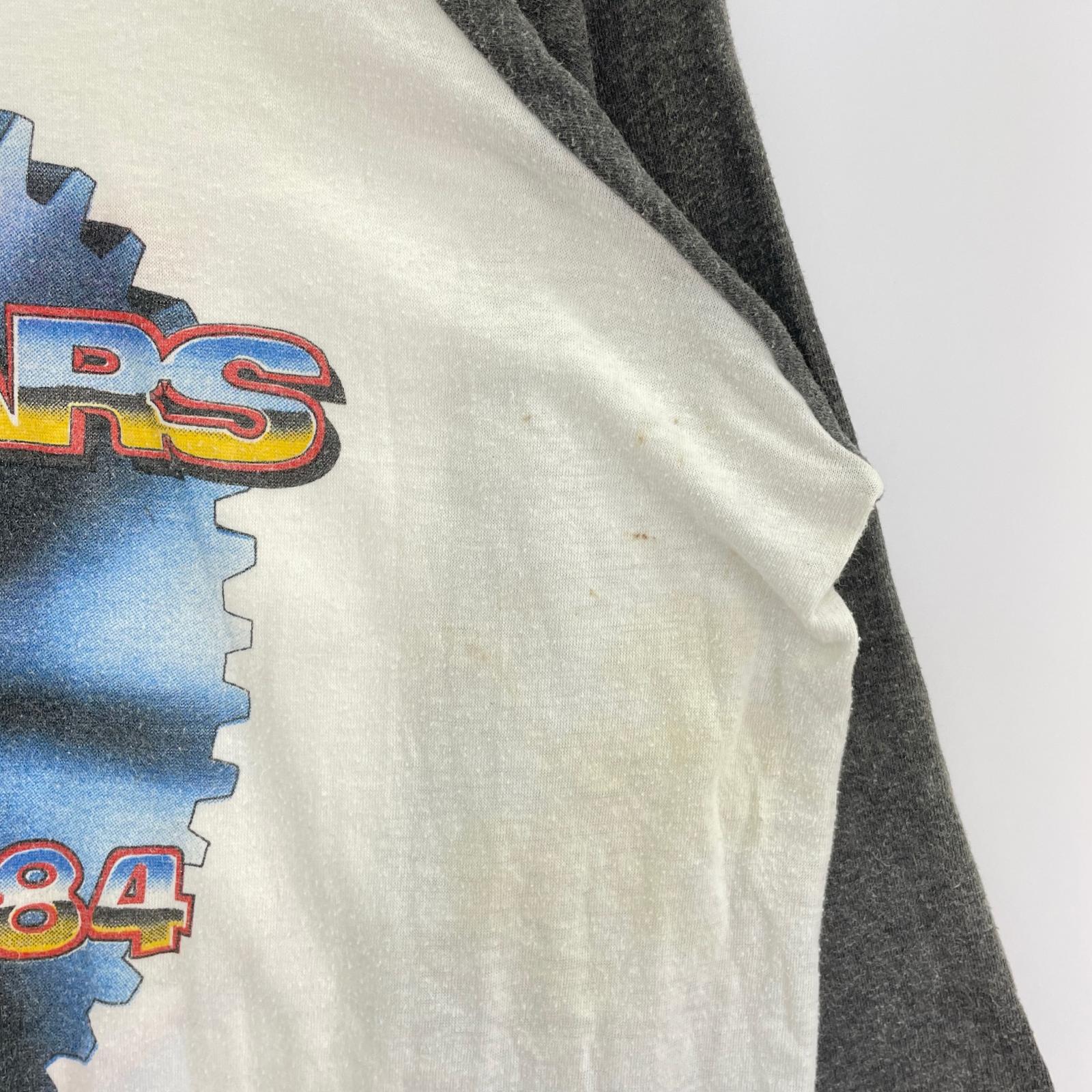 長袖Ｔシャツ 1984 THE CARS ラグラン ホワイト/ブラック