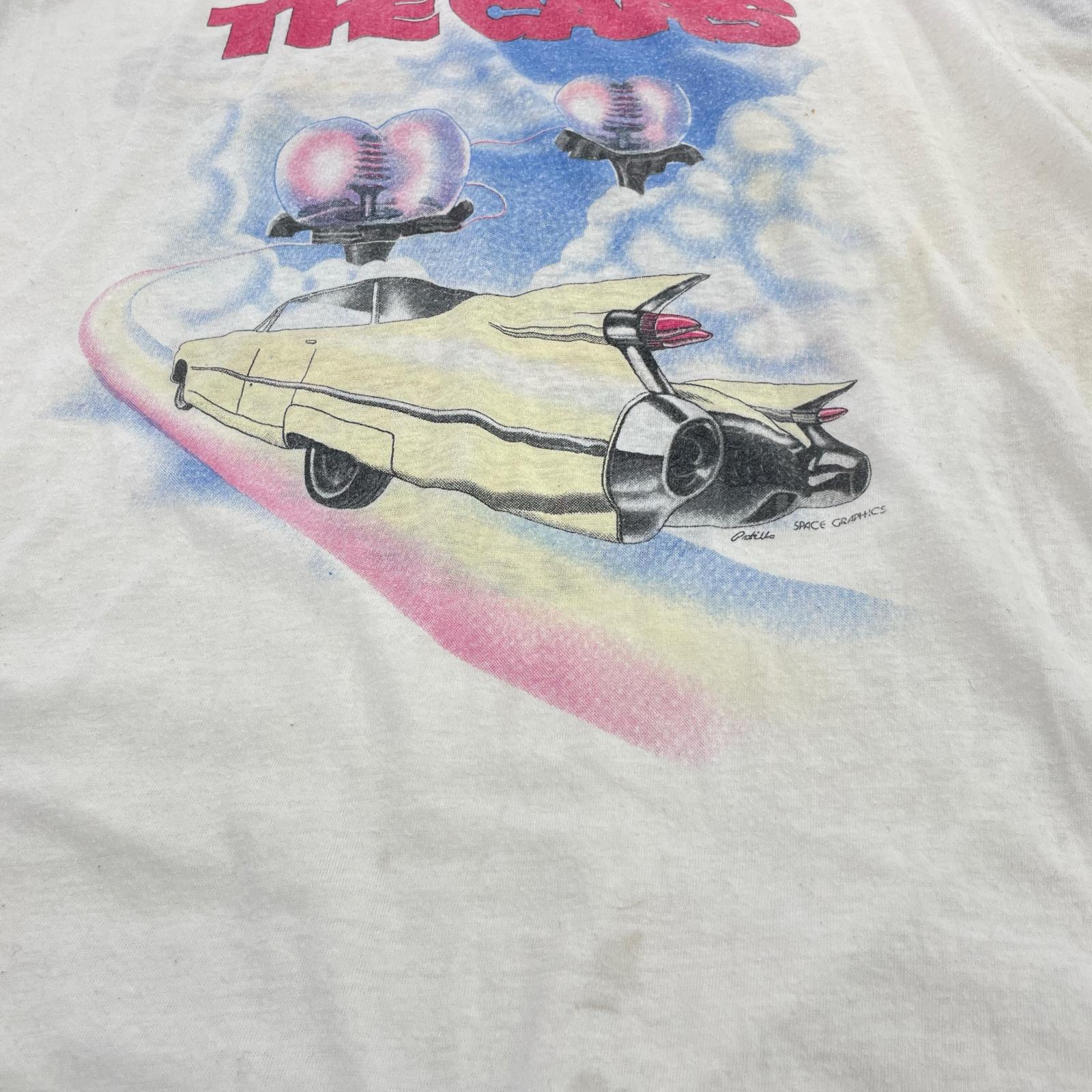 長袖Ｔシャツ 1984 THE CARS ラグラン ホワイト/ブラック