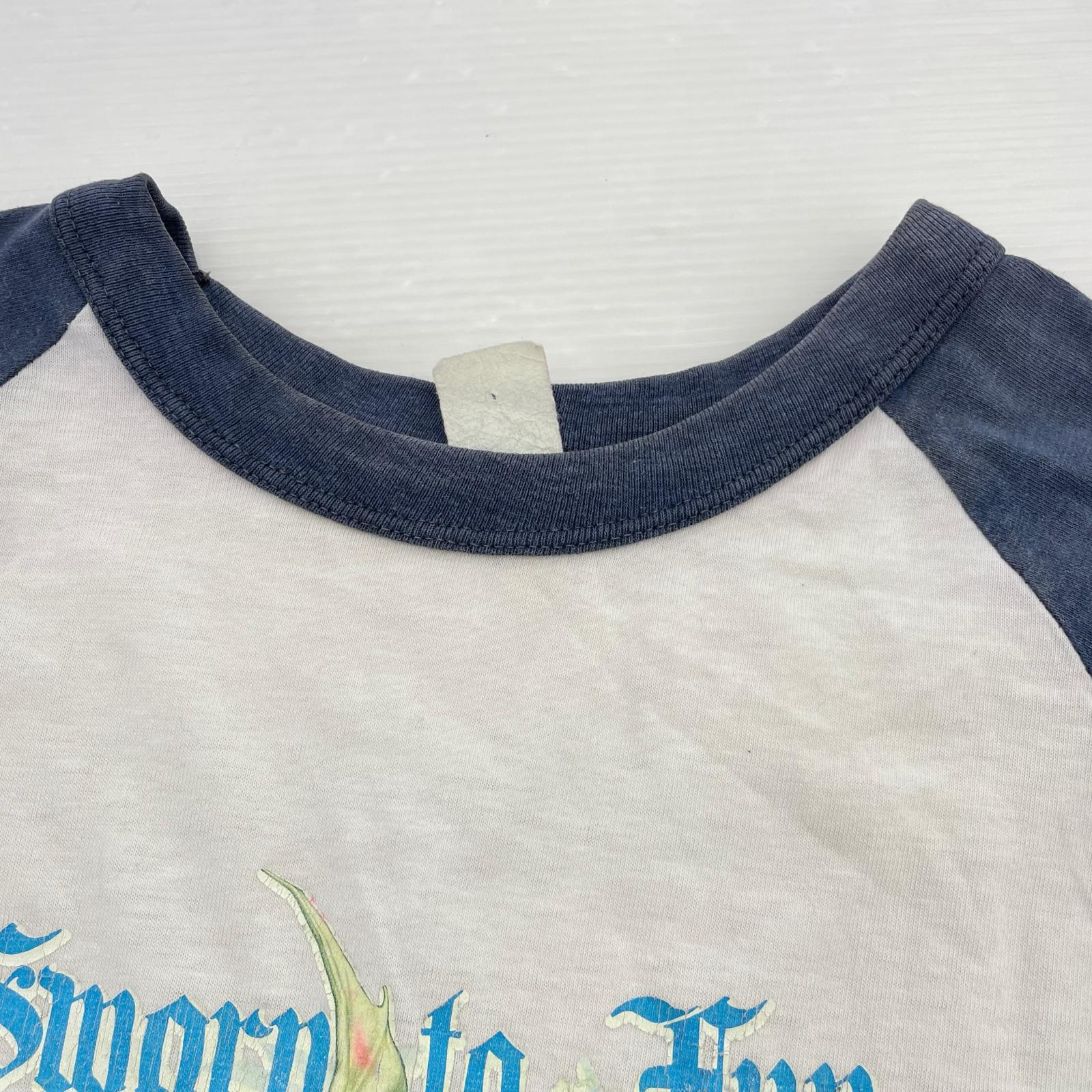 長袖Ｔシャツ 1974プリント転写 ロバート ウィリアムズ ホワイト/ネイビー