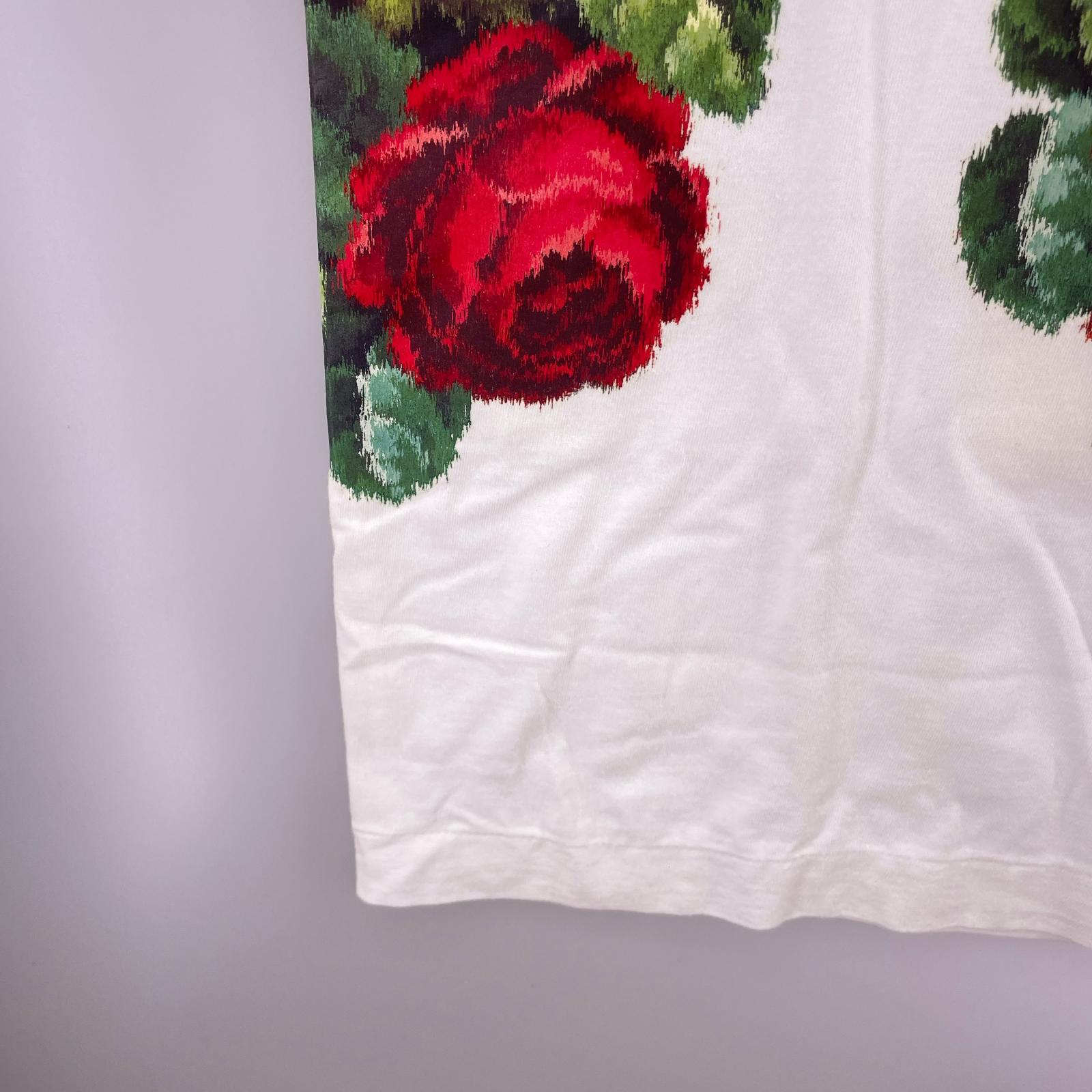 半袖Ｔシャツ HOMME PLUS 花 白2012 S S ホワイト