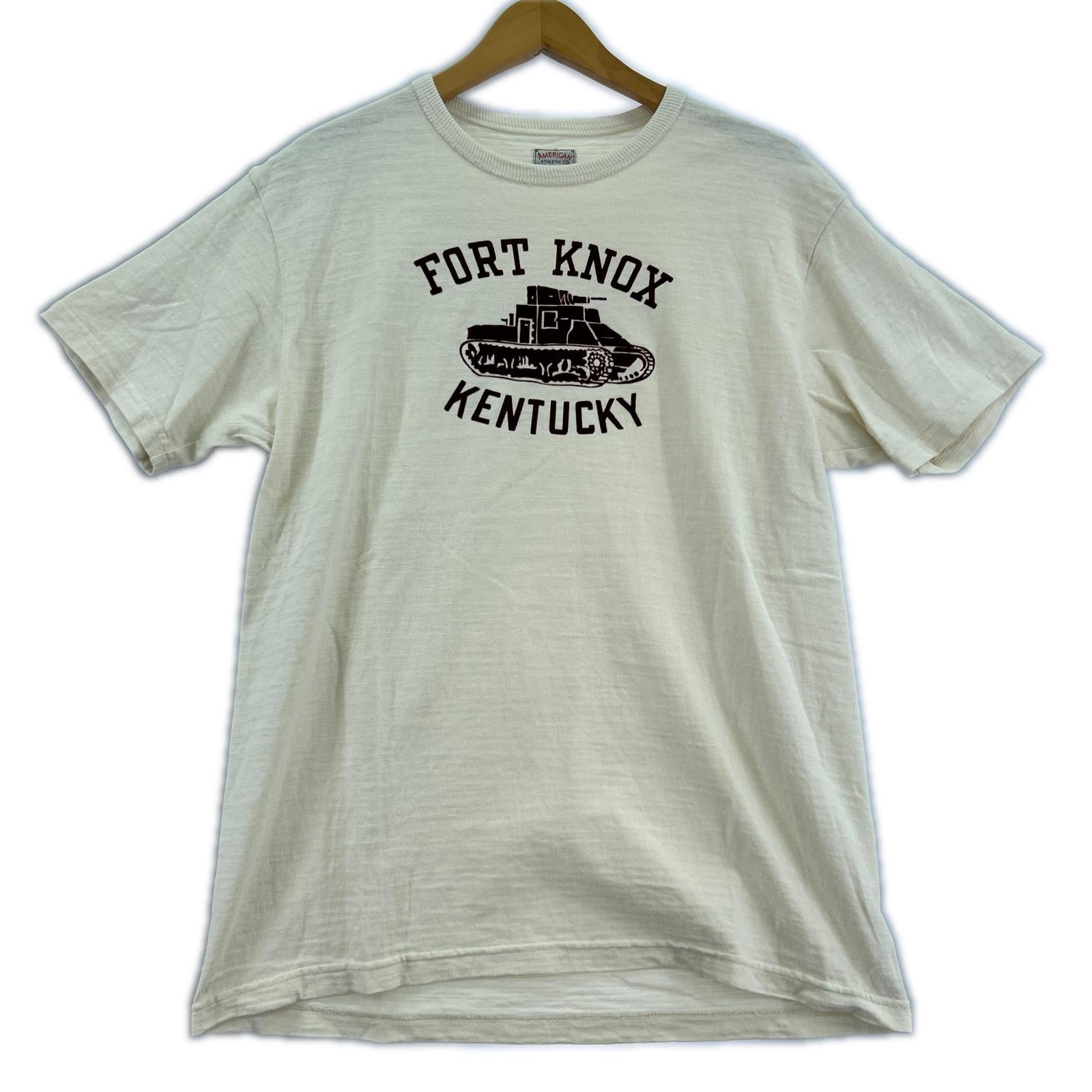 半袖Ｔシャツ S/Sフェルトカットソー ケンタッキー 戦車 白(M) M ホワイト