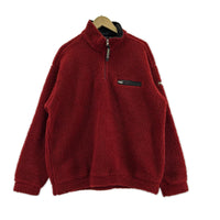 スウェット NAPAPIJRI ハーフジップフリース (L) 赤 L レッド