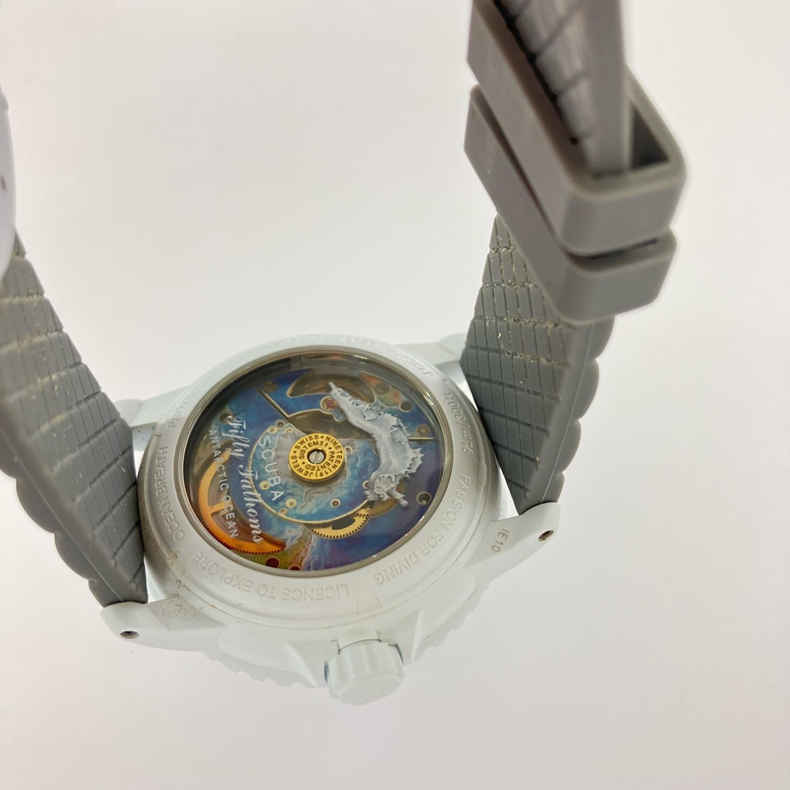 腕時計 ×BLANCPAIN ANTARCTIC OCEAN 灰白 ホワイト