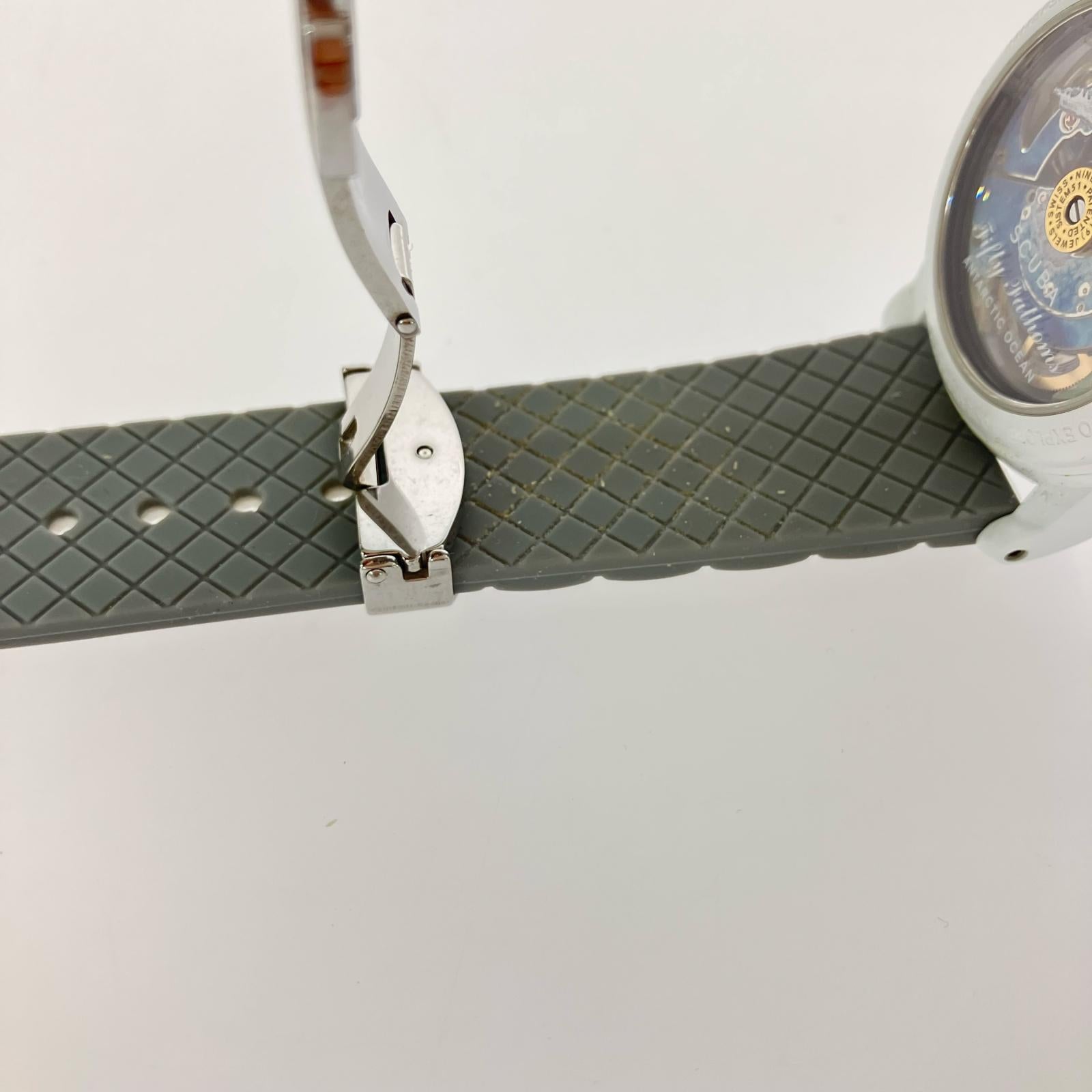 腕時計 ×BLANCPAIN ANTARCTIC OCEAN 灰白 ホワイト