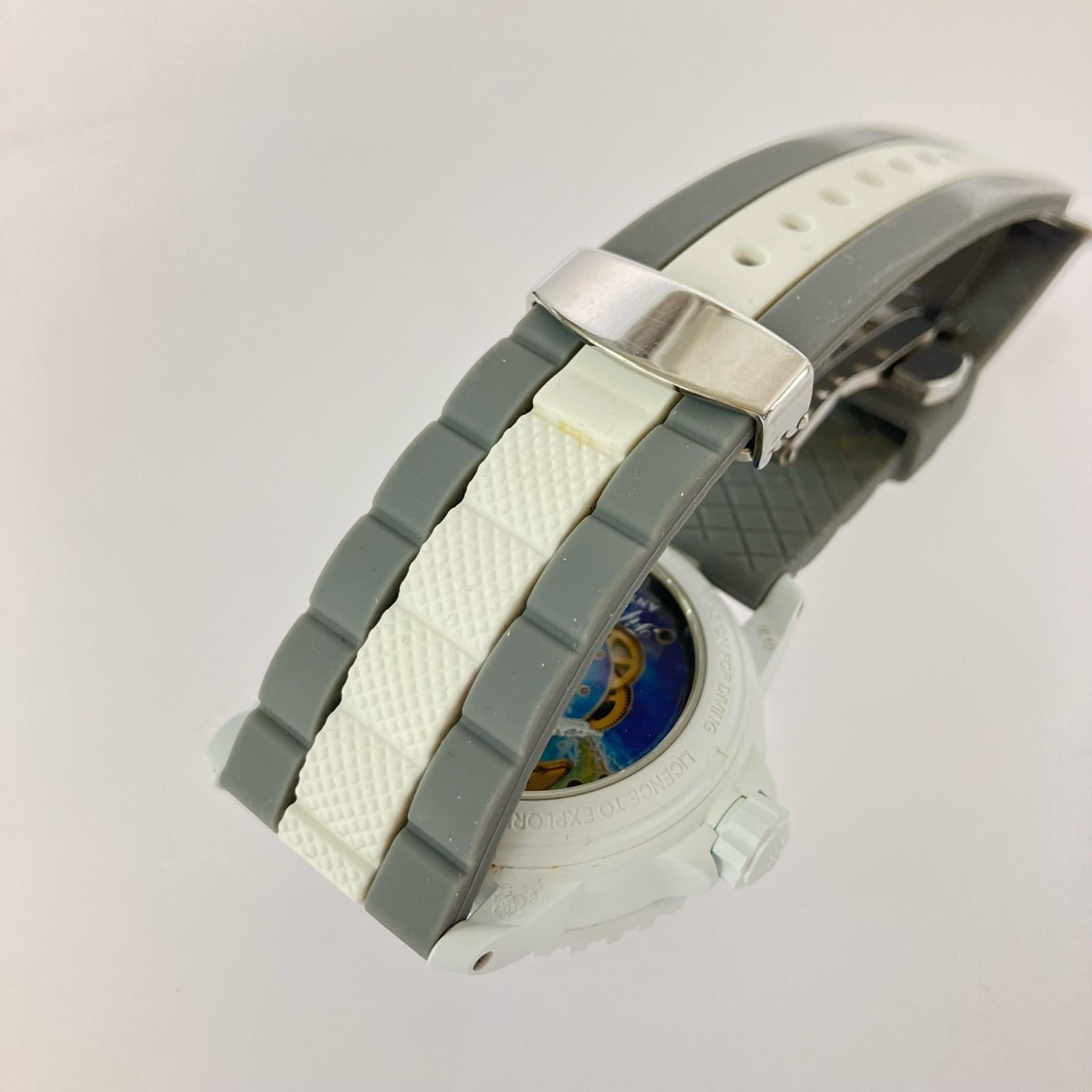 腕時計 ×BLANCPAIN ANTARCTIC OCEAN 灰白 ホワイト