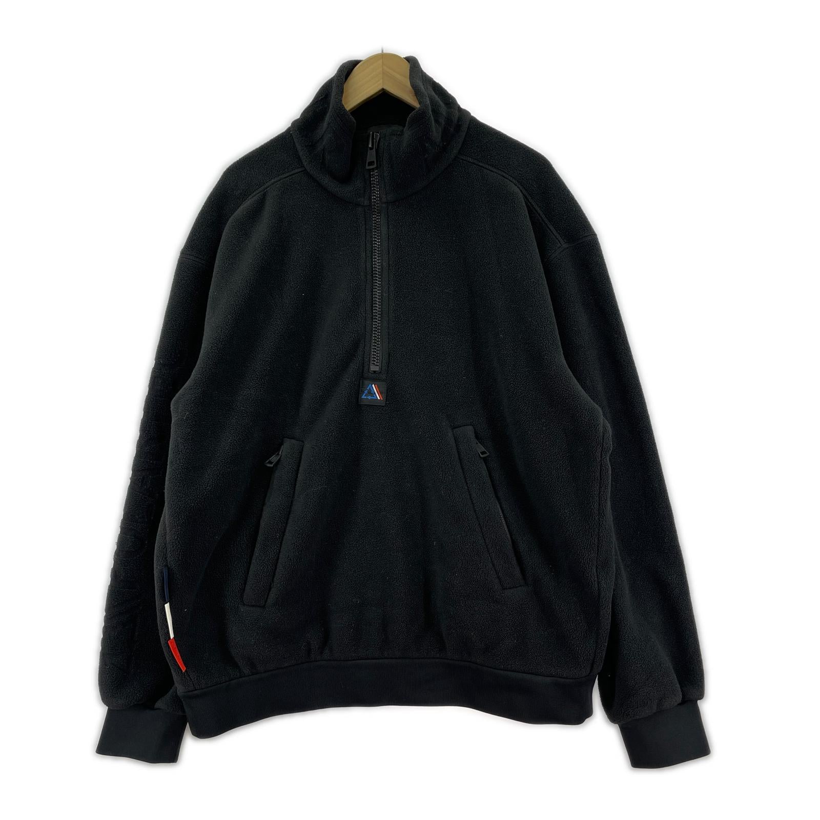 ジャケット 21AW MAGLIA CARDIGAN ハーフジップ フリース 黒 (L) L ブラック