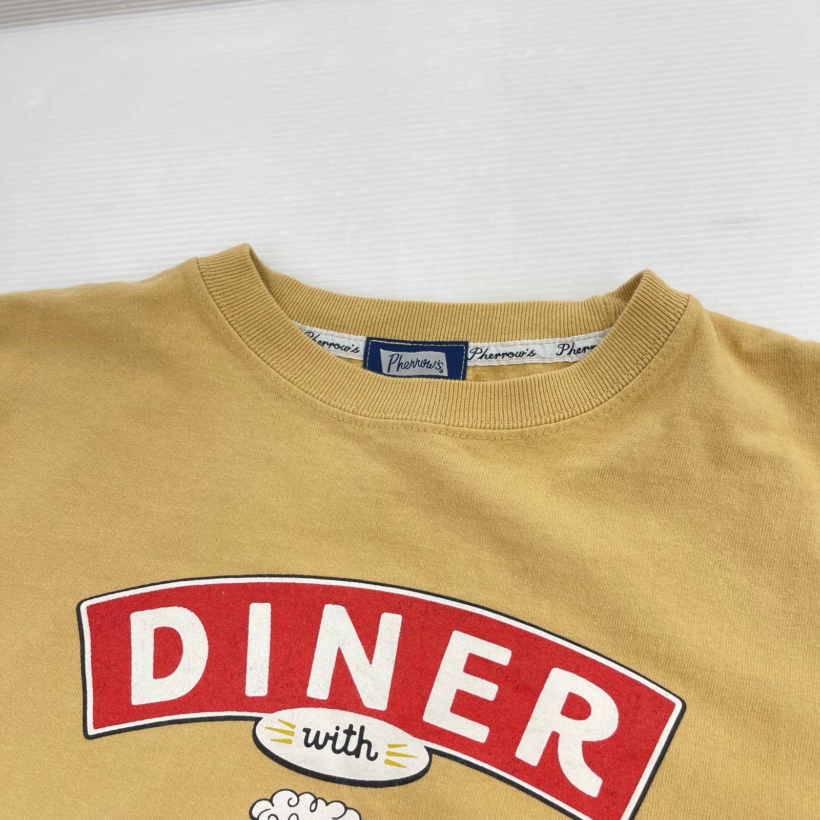半袖Ｔシャツ 23ss diner 先染め 40 ベージュ