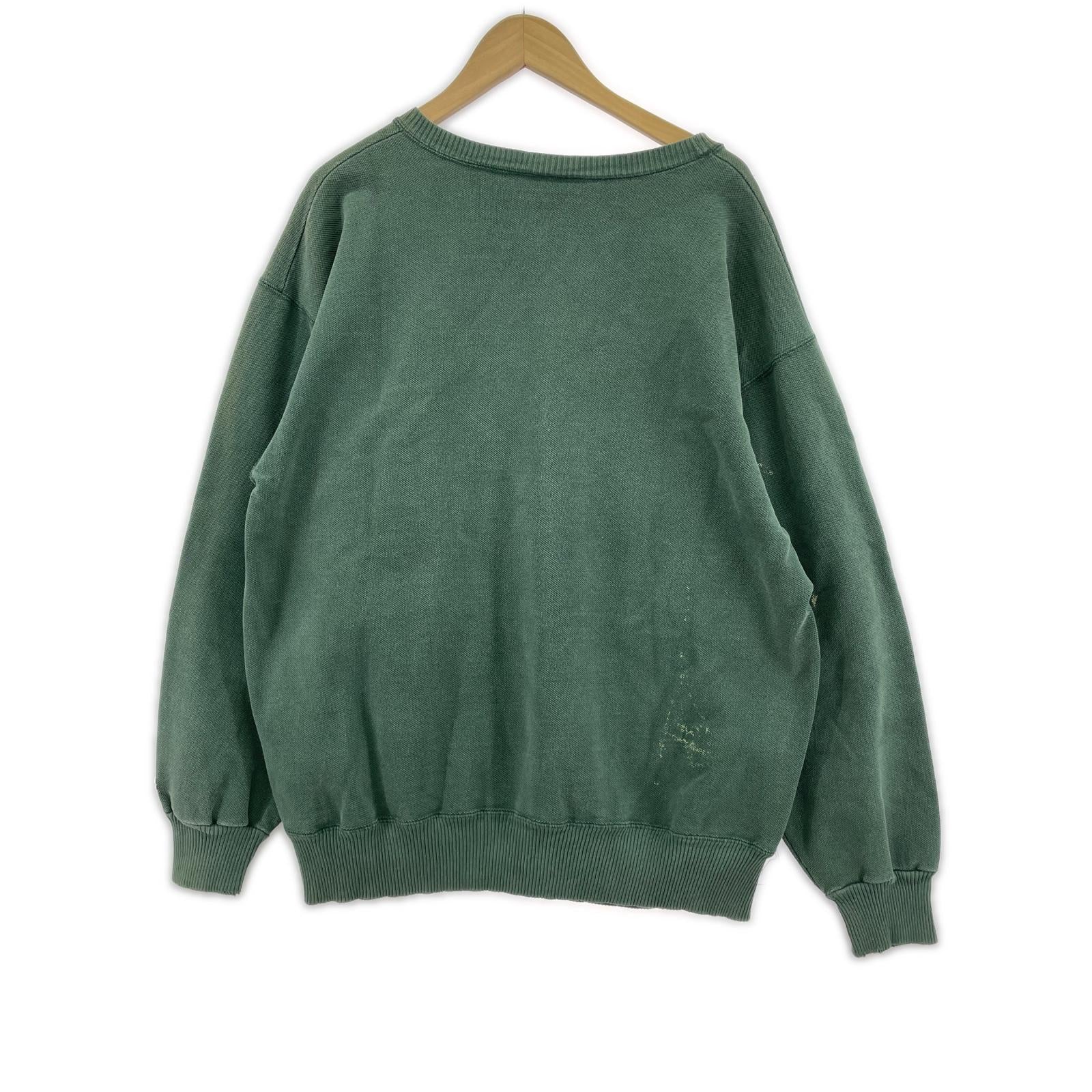 スウェット 90s/XL/グリーン/USA製 グリーン